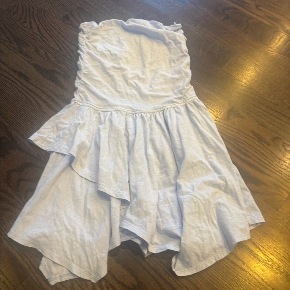 Aerie Strapless Light Blue Dress